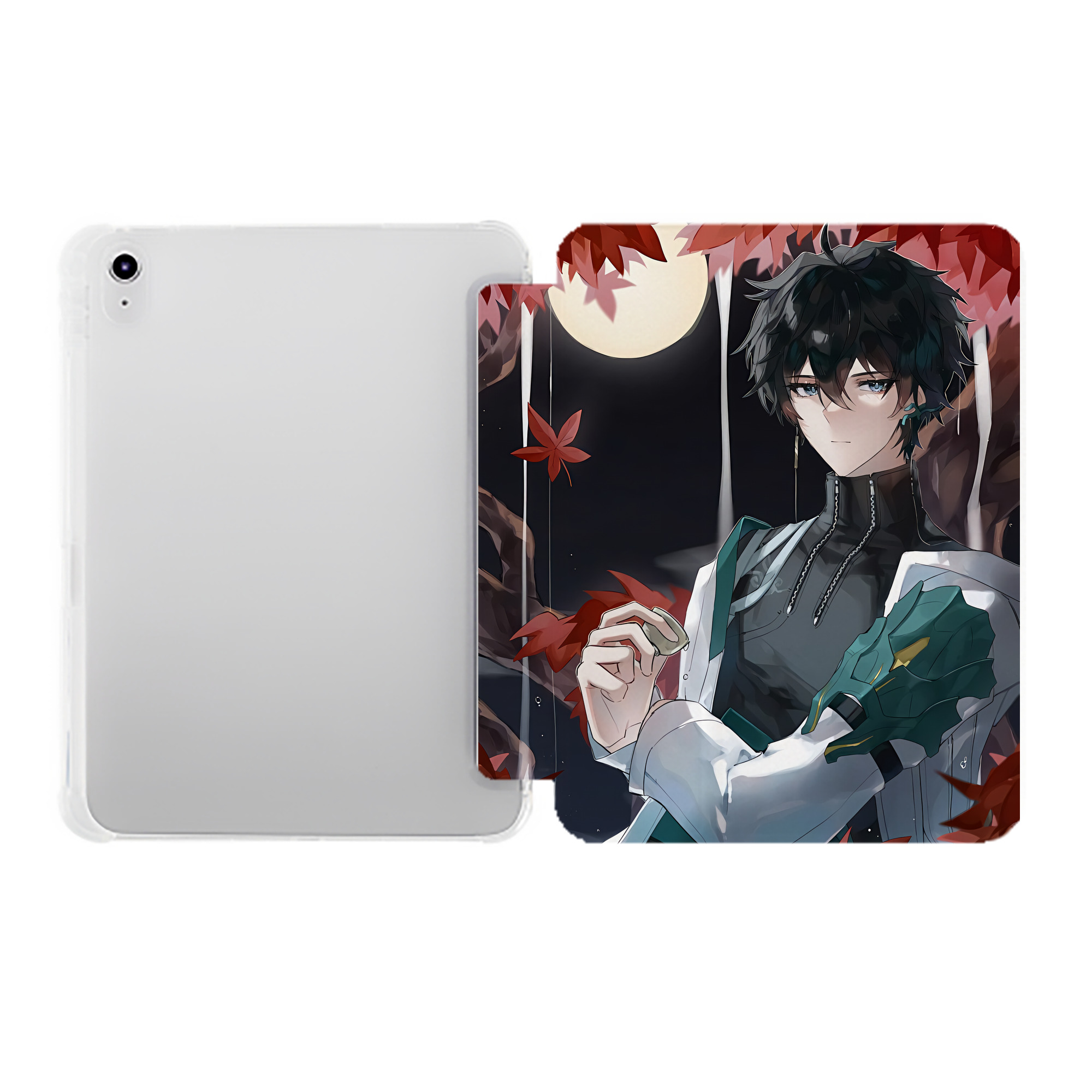 （画像用） 刀剣乱舞 Touken Ranbu IPad ケース ペン収納付き 三つ折りスタンド PUレザー×シリコン 対応機種9.5/10.5/10.9インチ